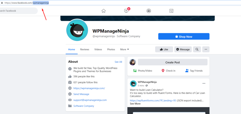 messenger configuration obtaining page id