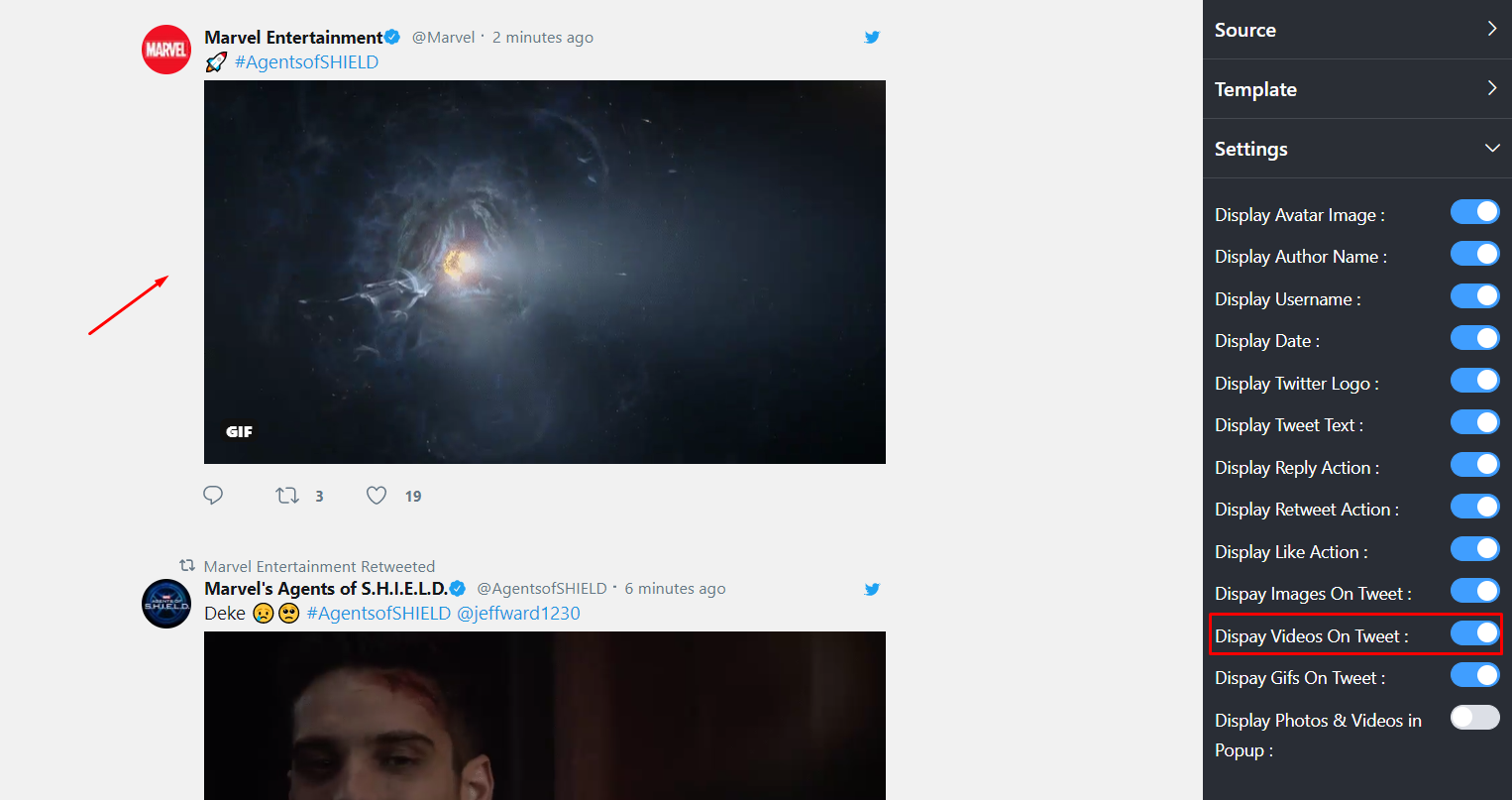 Display Videos On Tweet