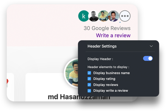 Write a review option