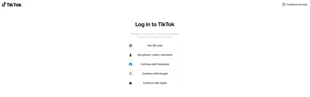 TikTok account login for wp social ninja integration