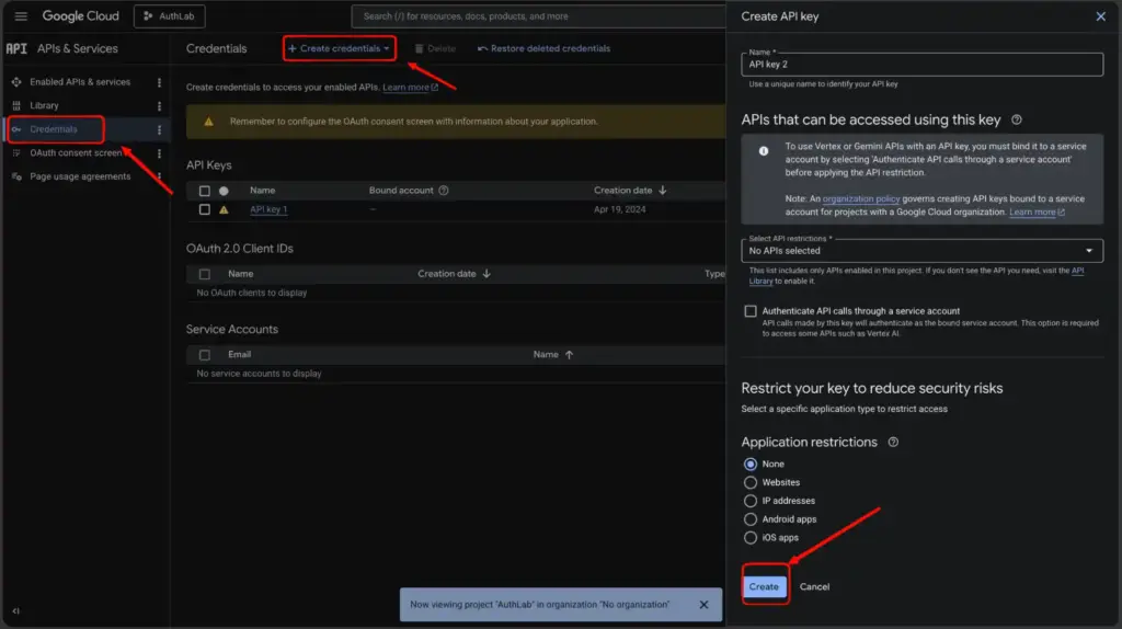Credential generation for embedding youtube feed with WP Social Ninja