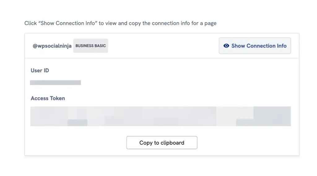 Generated Instagram access token and user id