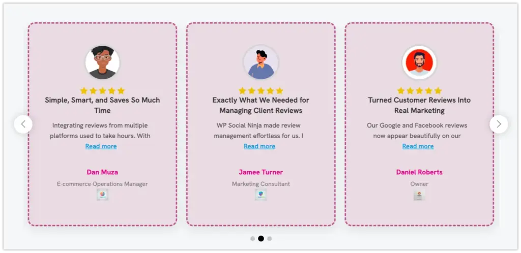 testimonial demo