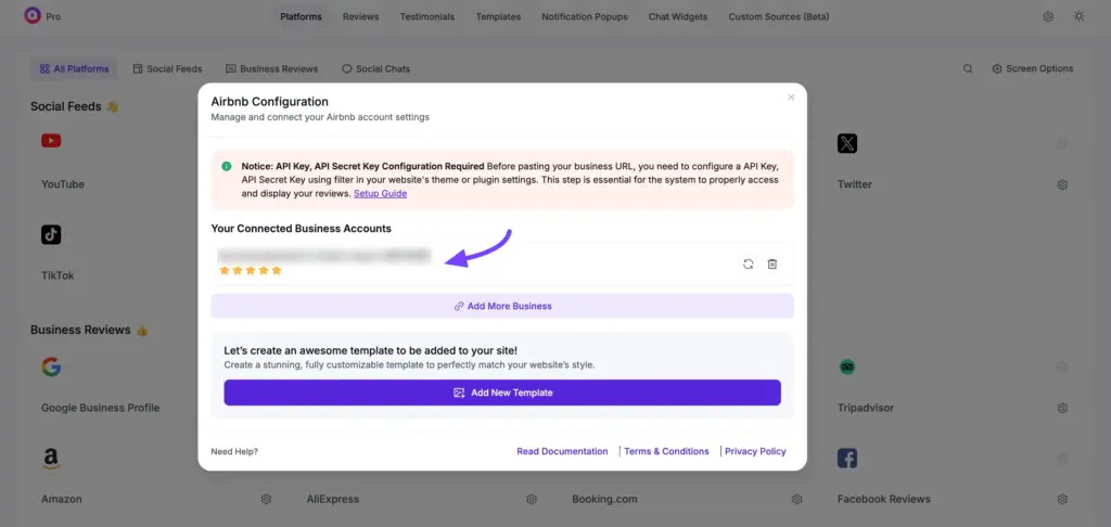 airbnb configuration