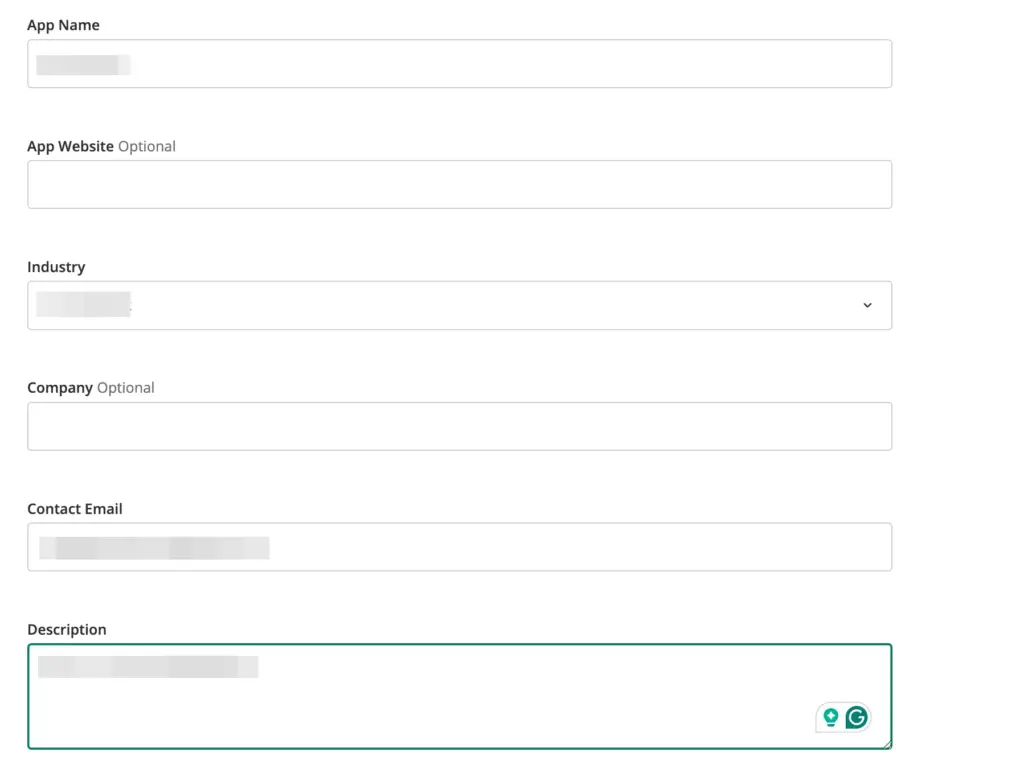 The information page for creating and Yelp app, a pre-mandatory step for securing Yelp API key for businesses