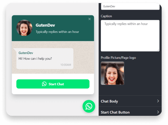 WhatsApp chat personalization