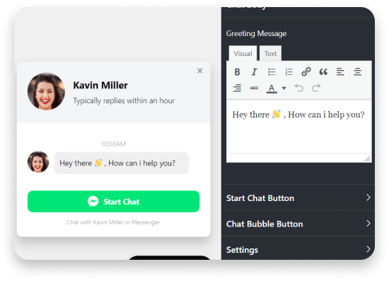 Messenger chat customization