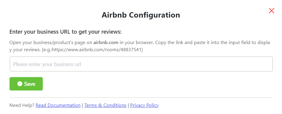 Airbnb reviews configuration