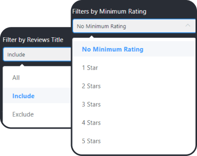 Fluent Forms reviews filters