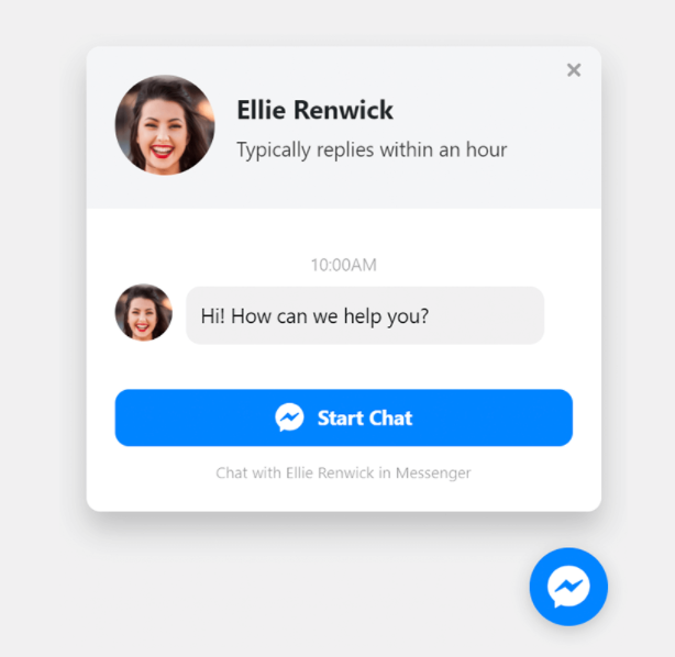 Social Chat Widget for customer engagement