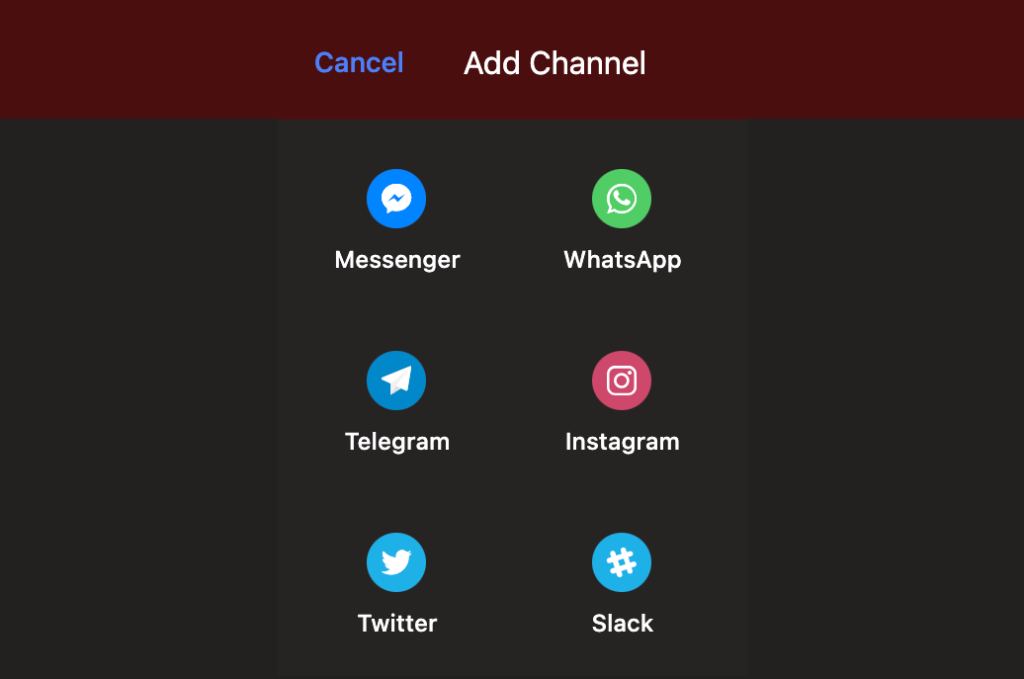 Telegram chat configuration
