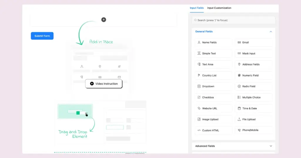 Creating New Review Form with Fluent Forms