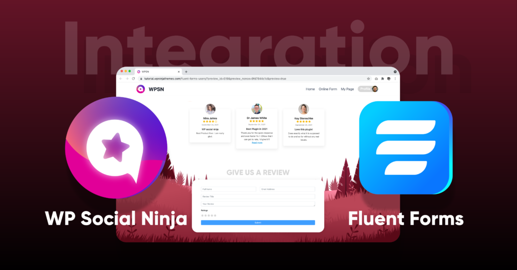 Fluent forms integration with WP Social Ninja
