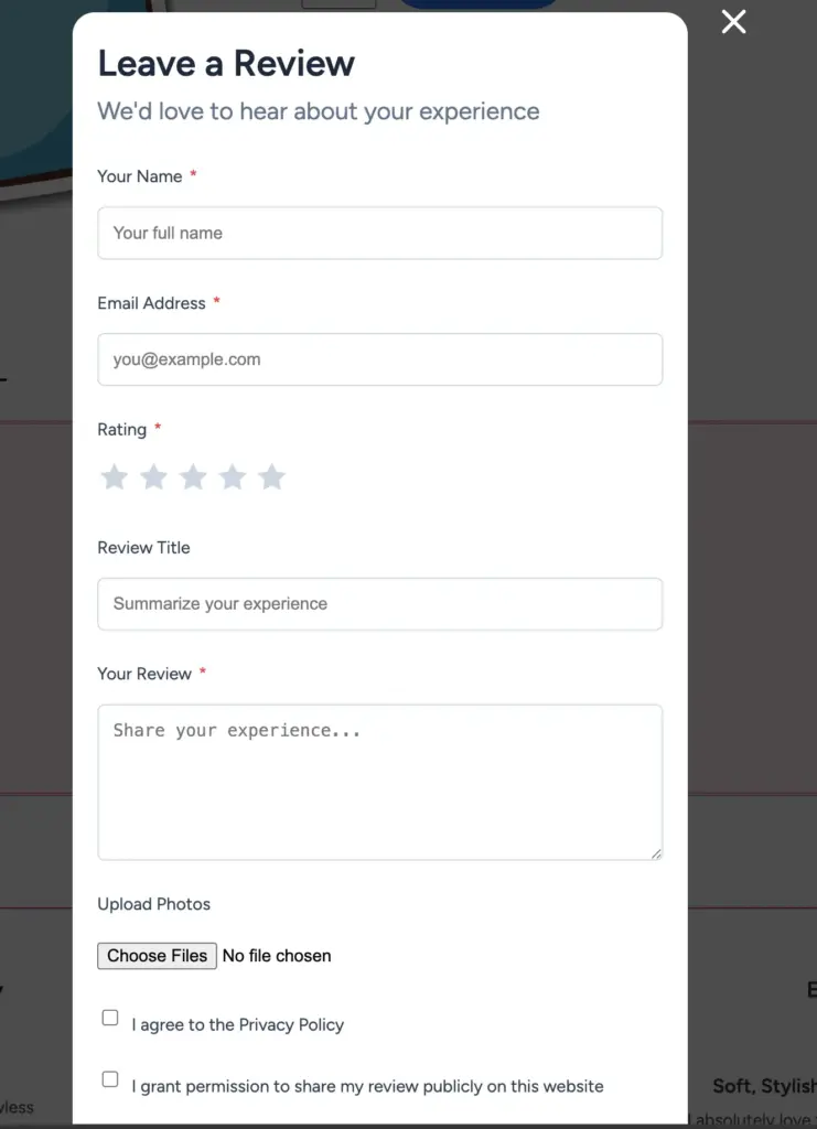 Review collection form of wp social ninja