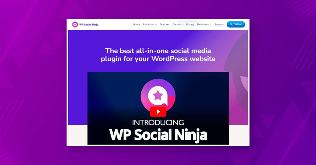Best WordPress social media plugin- WP Social Ninja