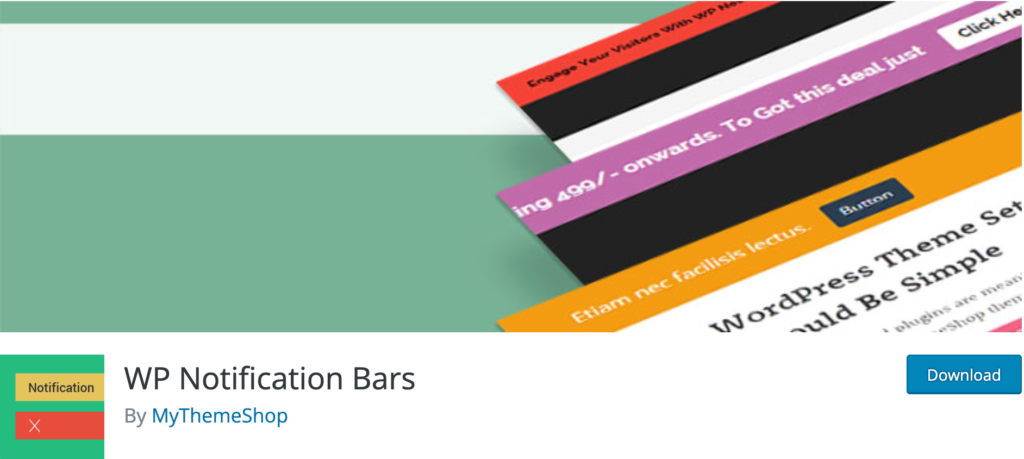 WordPress notification plugin: WP Notification Bar
