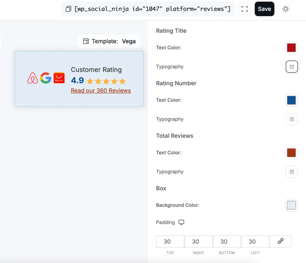 badge template styling