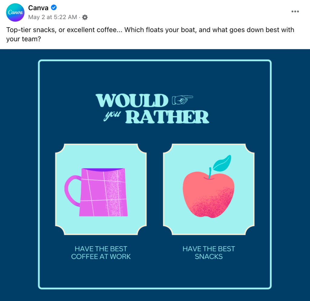 Facebook GIF games  Interactive posts, Social media planning, Interesting  questions