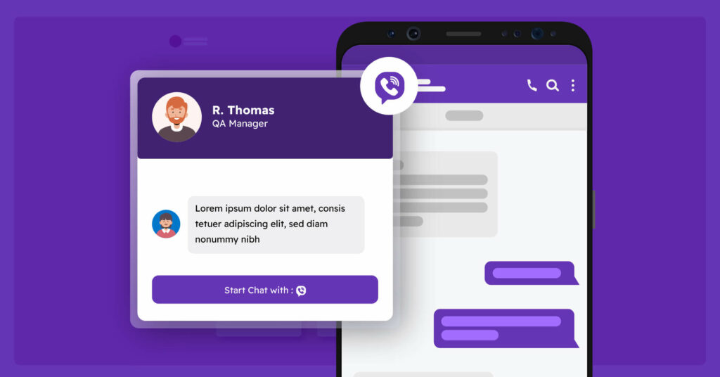 Viber chat widget on WordPress website