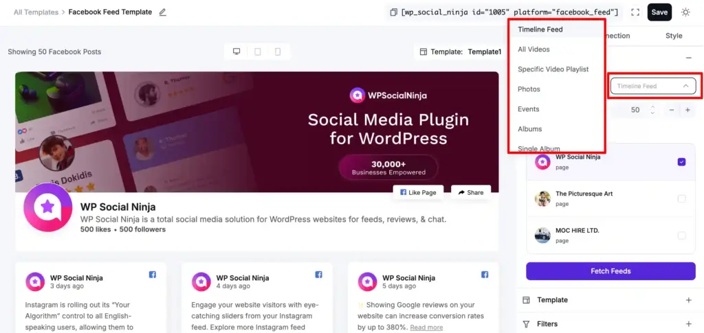 timeline feed facebook feed