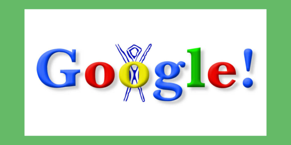 Google's first doodle