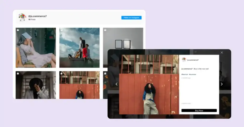 wp social ninja shoppable instagram feed