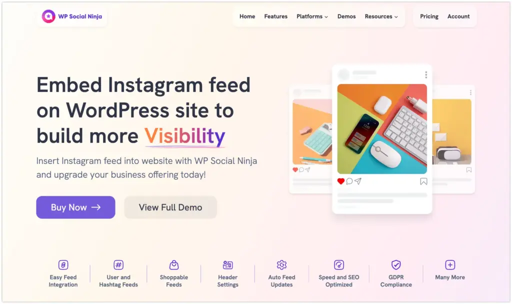 embed instagram feed