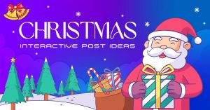 Social media Christmas interactive posts