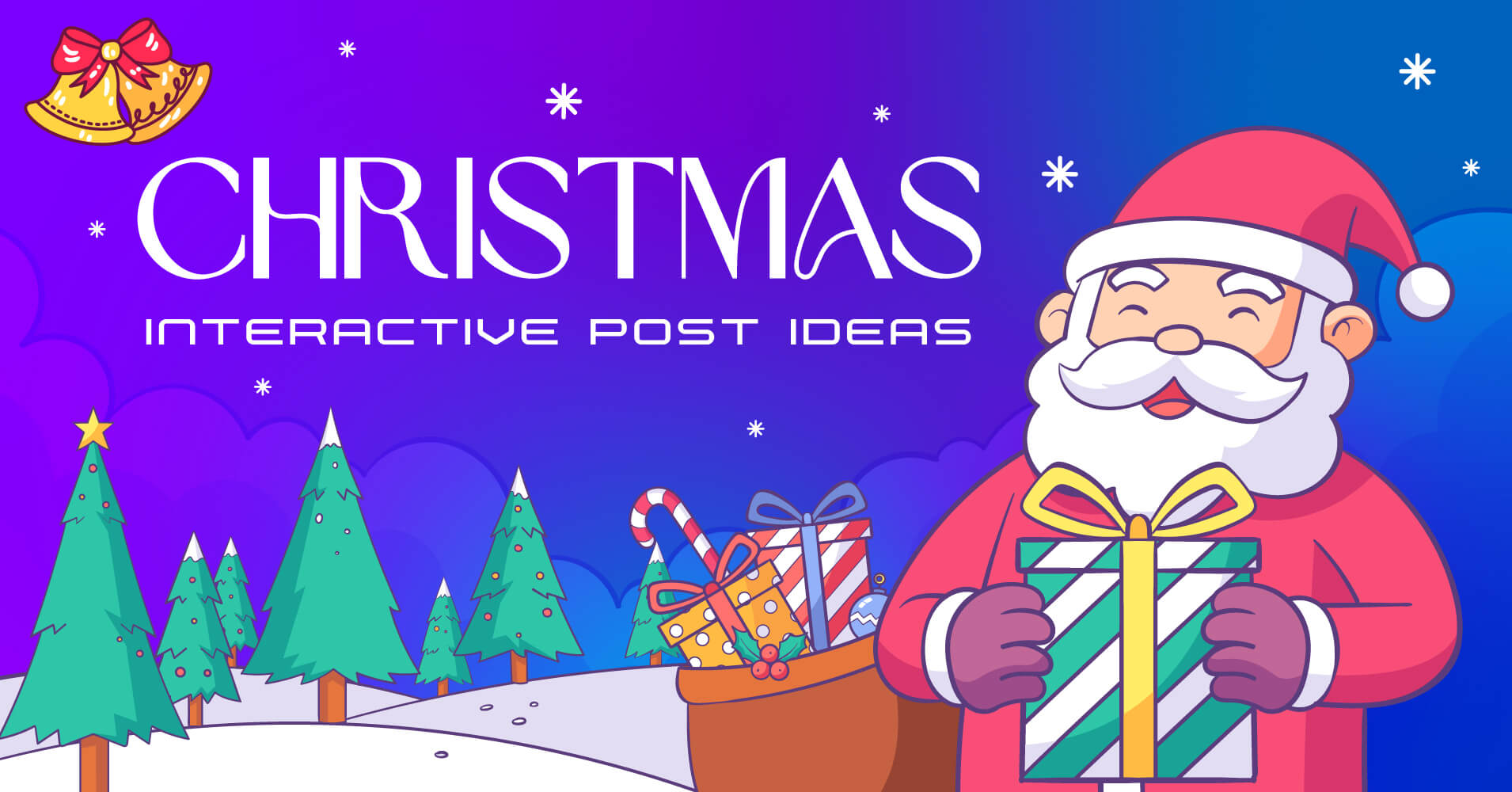 Social media Christmas interactive posts