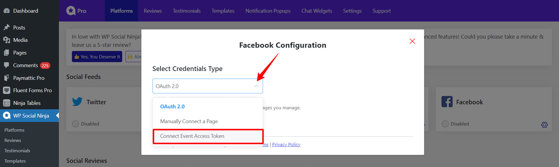 Connect Events Access Token