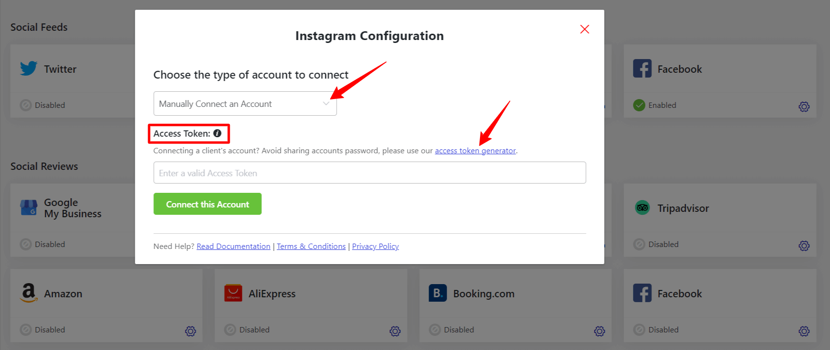 Access Token | Instagram Configuration