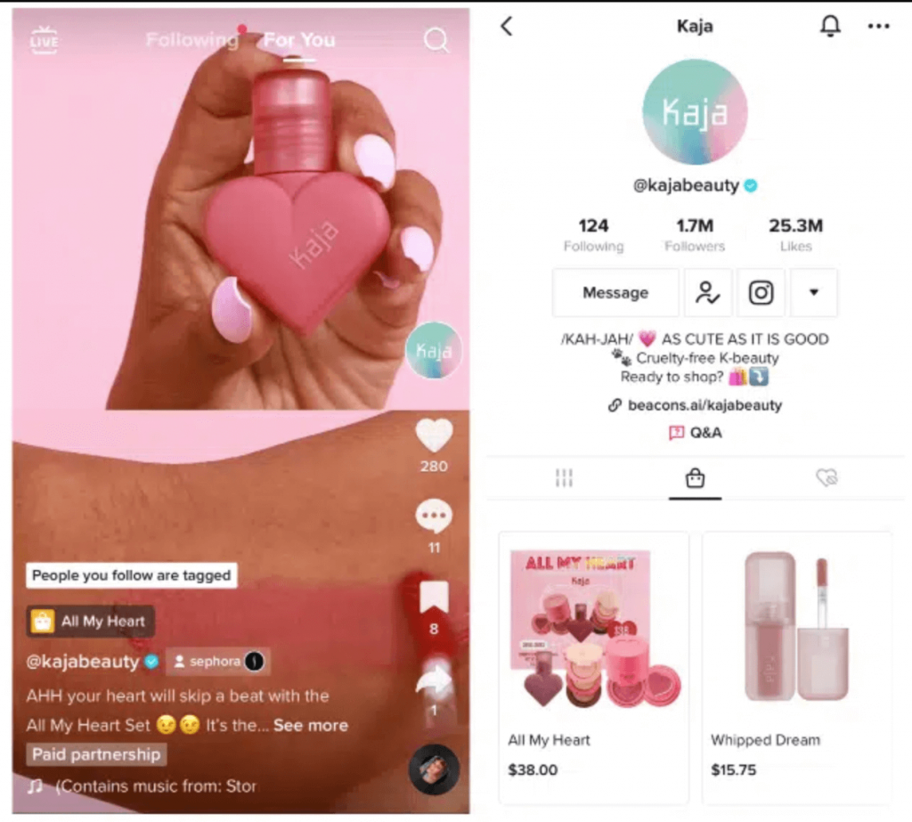 Selling products on social media- TikTok shop