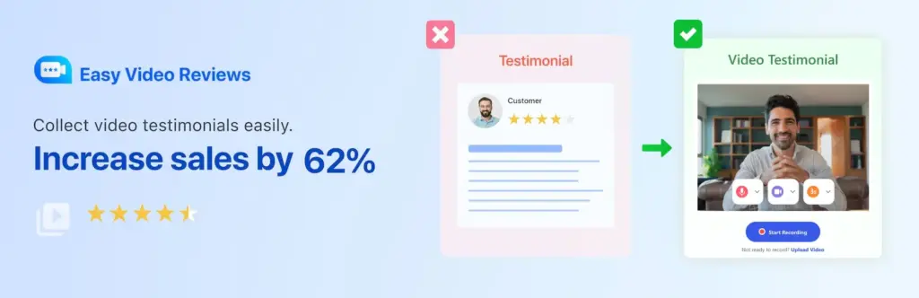 Easy Video Reviews homepage