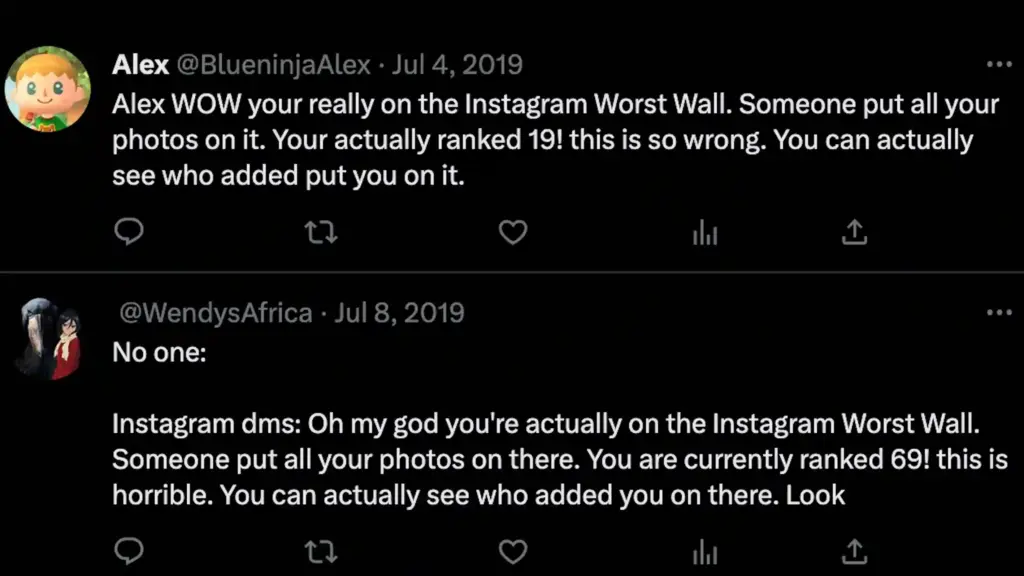 worst instagram wall example