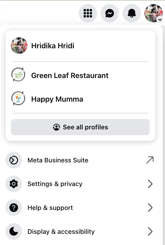 select page for creating event