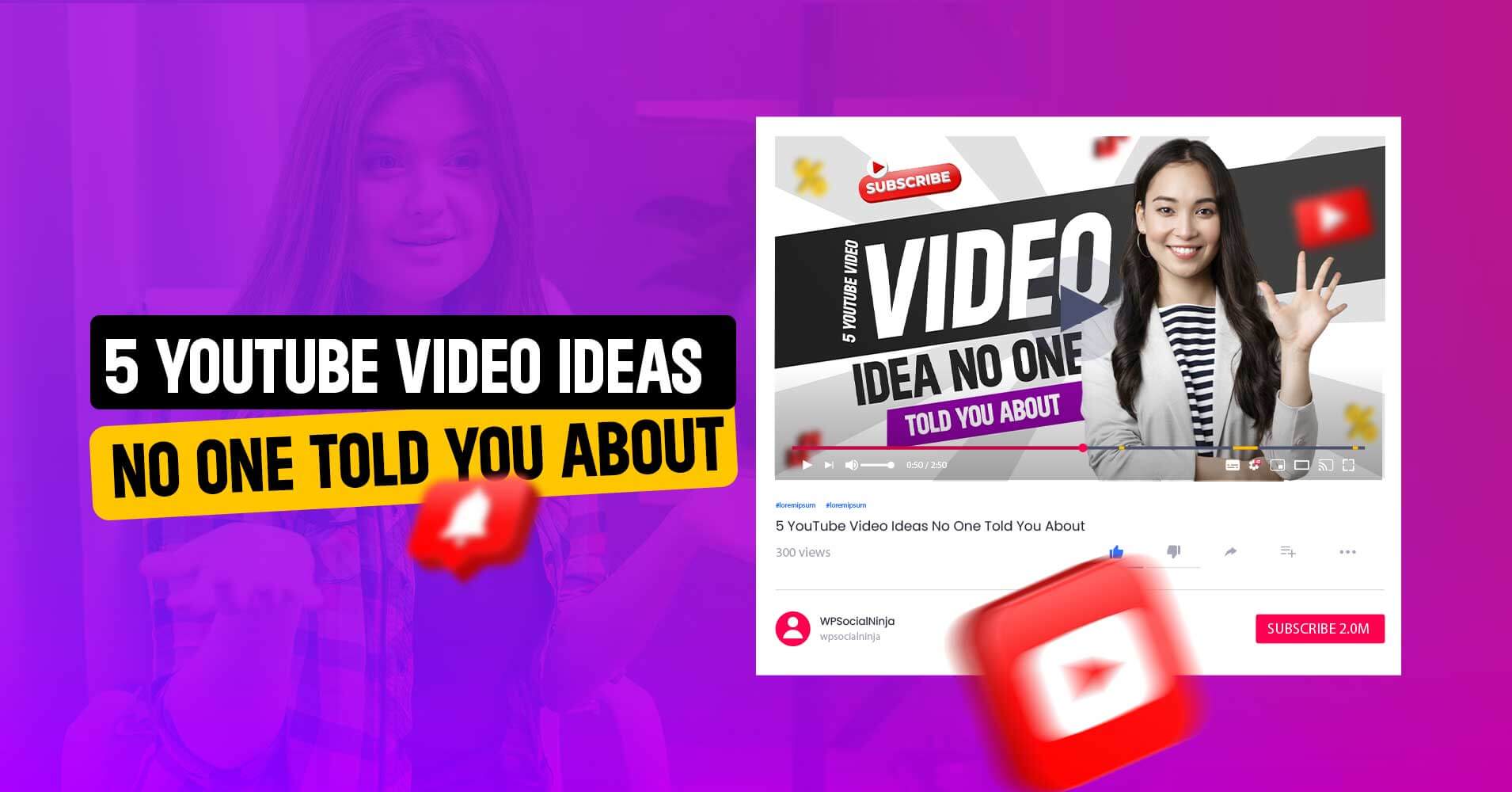 YouTube video ideas are for small business owners. YouTube is a great promotional channel, and proper execution of video contents can help with social media marketing.