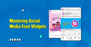 Social media feed widgets