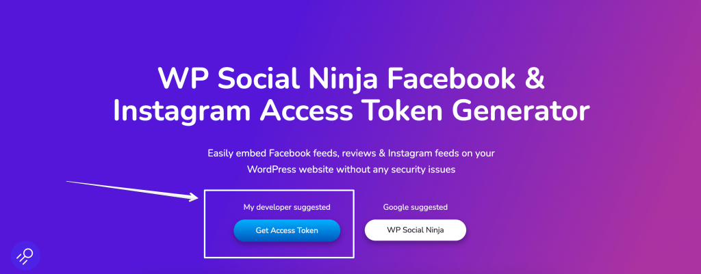 With WP Social Ninja you can now manually generate access token that can integrate your account without sharing password.