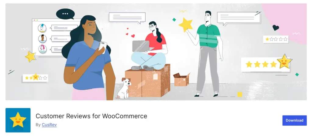 Customer reviews for WooCommerce