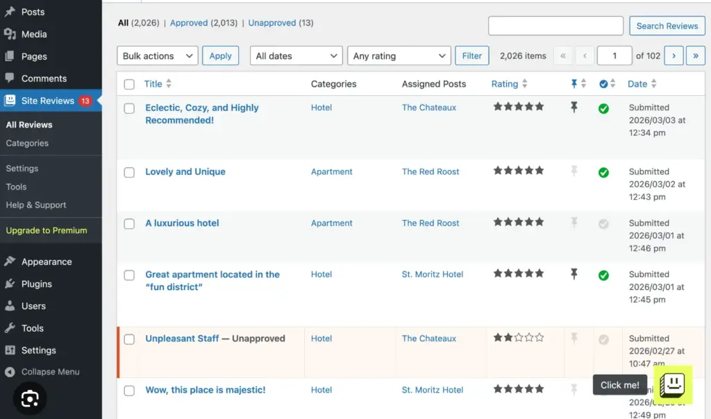 site reviews collect reviews