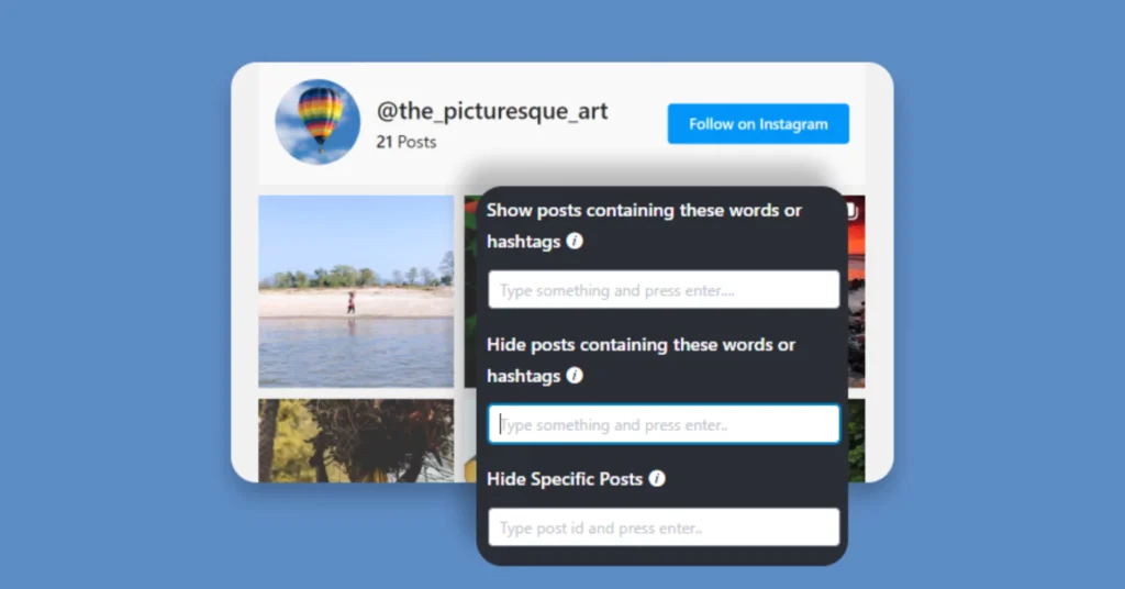 Run campaigns with hashtag feeds