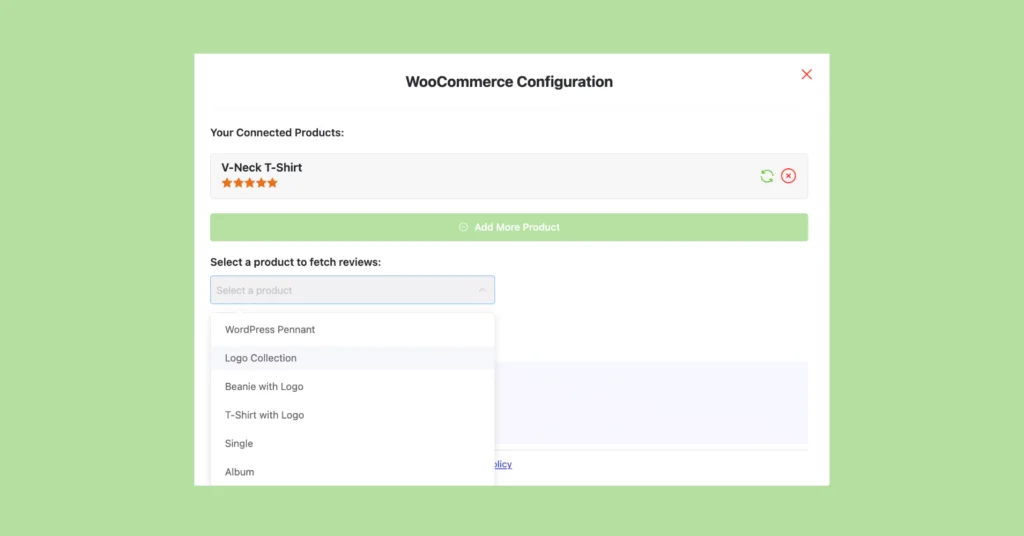 WooCommerce configuration