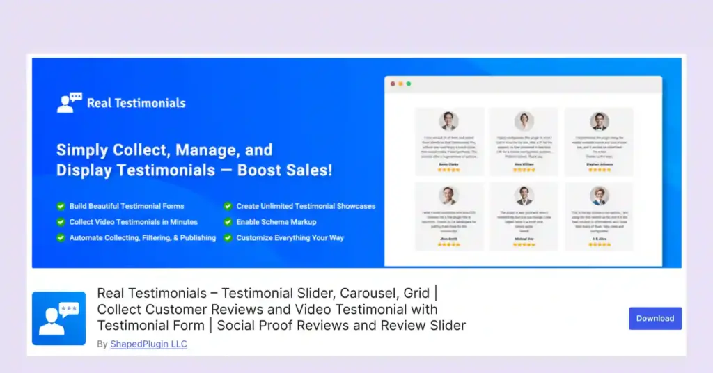 real testimonial social proof reviews
