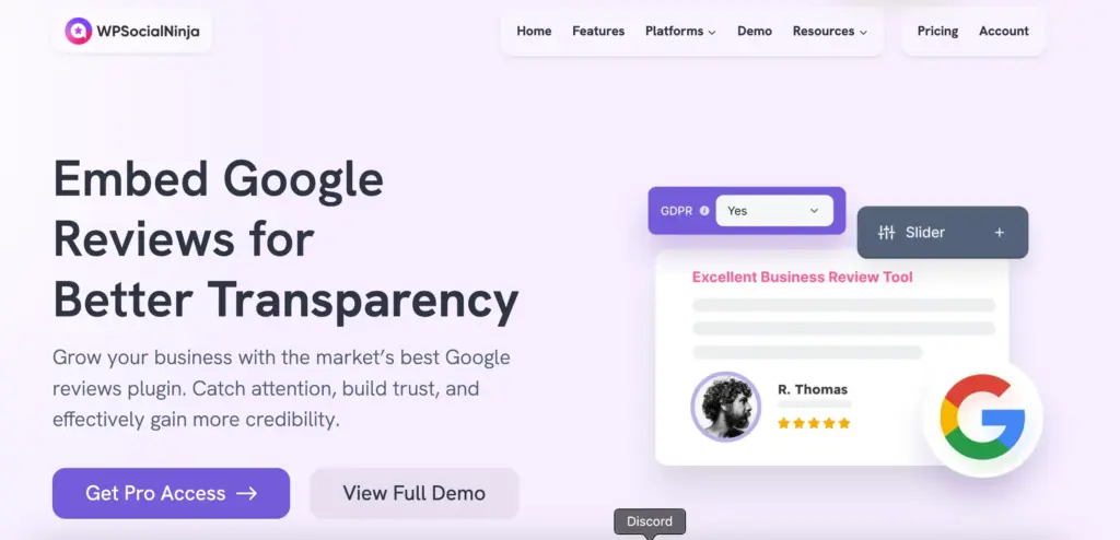 google review plugin