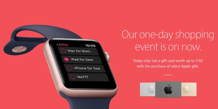 Apple's Black Friday marketing strategy - "One-day shopping event"