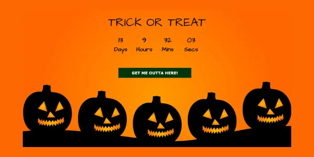 Halloween social media posts: Run a scary countdown on social media