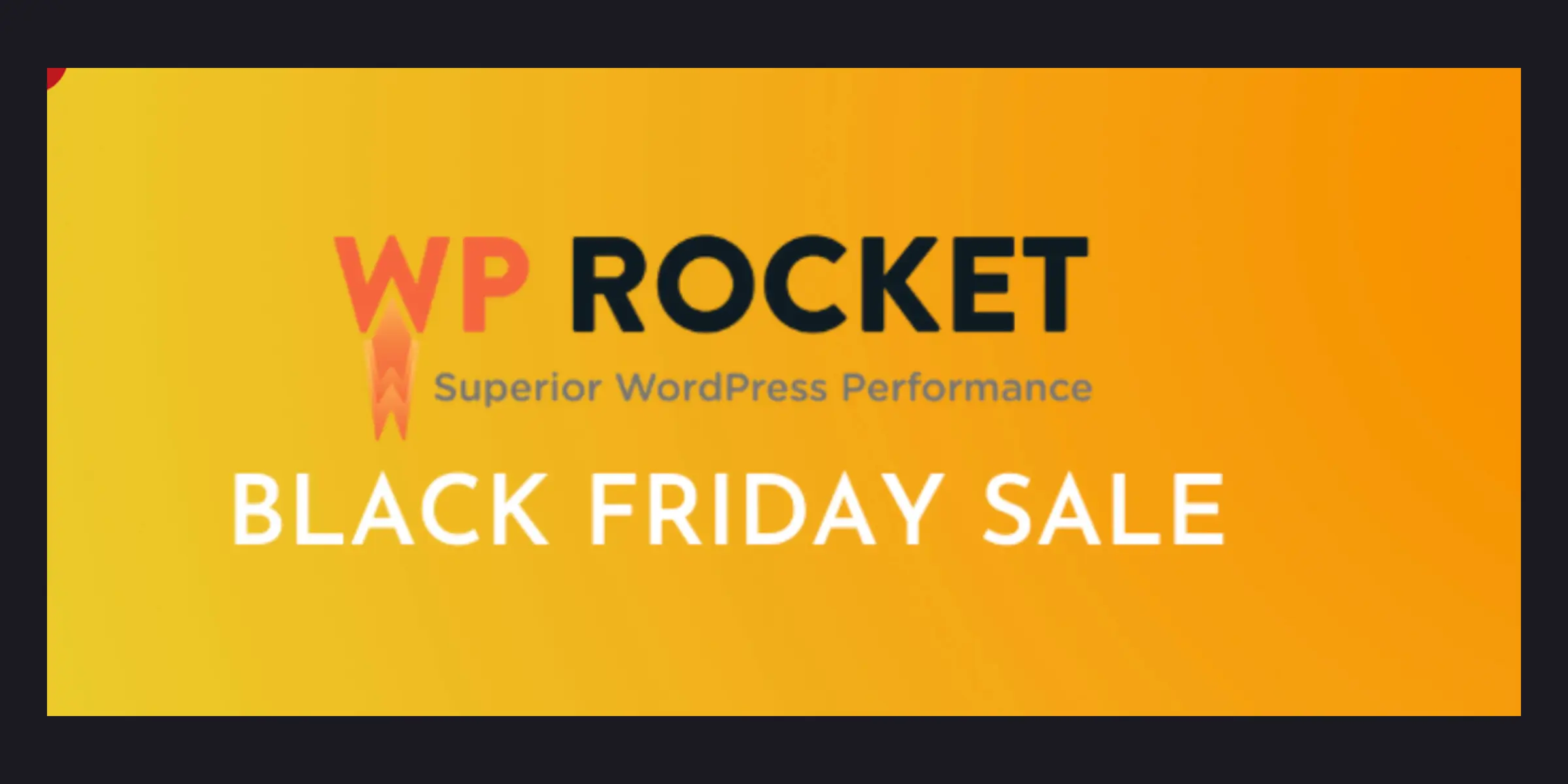 WP Rocket WordPress BFCM Deal