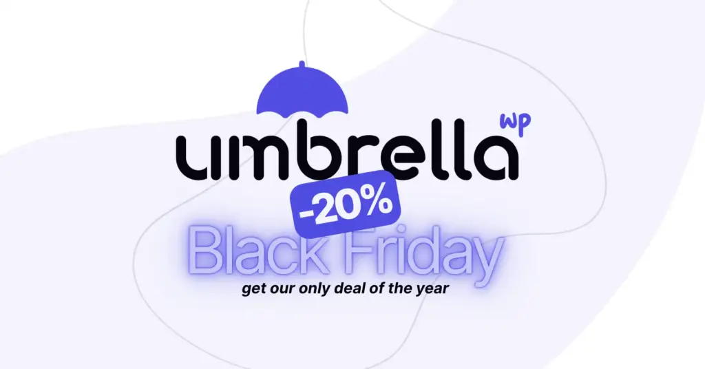 WP Umbrella black friday cyber monday deals 