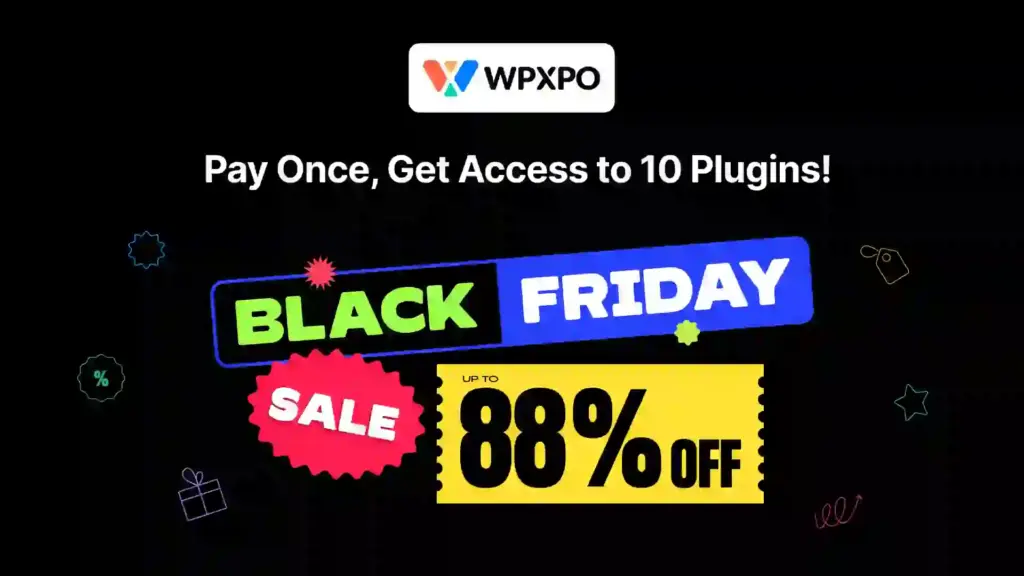 wpxpo wordpress black friday deal with 88% discount
