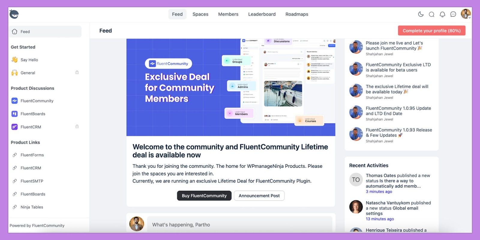 Community Dashboard